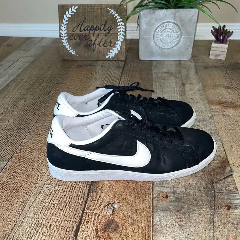 Nike Mens Classic 312495-011 Black White Running Shoes Sneakers Size 9.5